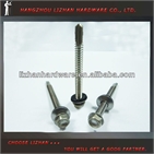 Hex Washer Head Self Drilling Screw With Boned EPDM Washer 